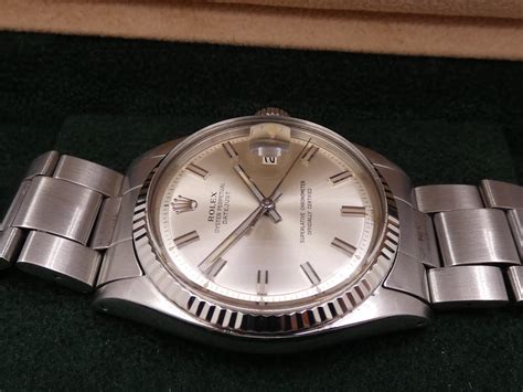 rolex datejust 1601 acciaio con ghiera oro bianco|Rolex Datejust 1601 .